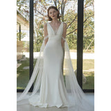 Morning Robe New Chinese High-End Light Luxury Bridal Dress Tail Light Yarn Super Fairy Temperament French Wedding Dress HZ0517