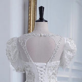 Wedding Dress 2026 New Bride High-End Temperament Sen System Wedding Dress French Heavyweight Shawl Shawl Main Wedding Dress HZ0517