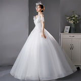 Light Wedding Dress 2025 New Bridal Temperament Of The Word French Super Fairy Dream Thin Pregnant Woman High-Waist Wedding Dress HZ0517