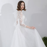 French Wedding Dress 2025 New Bride Wedding With Simple Light Wedding Dress Family Travel Film Thin Out Yarn HZ0517