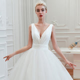 New Wedding Dress 2026 Shoulder Thin And Vertinous Simple Princess Super Fairyen Pimping Skirt Small Drag-Tail Net Red Wedding Dress HZ0517
