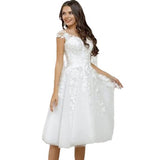 Evening Dress 2026 Spring New Dinner Party White Party Short Light Wedding Dress HZ0517