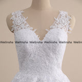 Wedding Dress Overseas Sleeveless V-Necked Dignified Atmospheric Bride Wedding Dress Wedding Dress HZ0517
