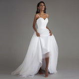 Dress Female Korean Version Of 2026 New Wedding Small Taileds Mori Dream Simple Sling Bridal Light Wedding Dress HZ0517