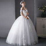 Light Wedding Bride 2025 New Sentair Dress Dream Super Fairy Temperament French Word Shoulder Summer Simple Atmosphere HZ0517