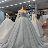 African Bride Wedding Dress Lace Long Sleeve With White Autumn 2026 New Wedding Dress Dress HZ0517