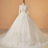 White Shoulder Dragging Tail Fairy Wedding Dress 2026 New Wedding Studio Photography Travel Fashion HZ0517