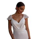 Sexy Dingy Light Wedding Dress 2026 New Small Dress Simple Go Out Yarn Fishtail Travel To Welcome HZ0517