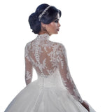 Lace Wedding 2026 New Bride Wedding Long Sleeves Drag High-End Atmosphere White Wedding HZ0517