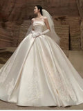 Wedding Dress Dress Woman 2025 New Bridal Heavy Industry Luxury Long Tail Smear High Texture Out Of The Yarn HZ0517