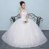 Wedding Dress 2025 New Temperament Bride Simple And Simple Wedding Dress A Word Shoulder Mori Korean Style Small Man Slimming Slimming HZ0517