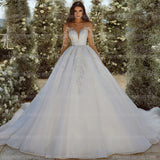 Bride Breast-Shape Main Wedding Dress 2025 New Waist Thin Marriage Out Yarn Temperament Drag Tail Main Wedding Dress Woman HZ0517