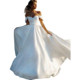 French-Style Denstalt Wedding Dress 2026 New Word Shoulder Thin Super Fairy Small Tail Sen Series Net Red Travel Shot HZ0517