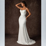 Wedding Dress 2026 New Slings Body Sexy Dew Trendy Wedding Dress Spring HZ0517