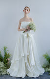 New French Elegant Princess Style Chest Thin And Verteous Wedding Dress Outdoor Lawn Photography Sweet Pong Yarn HZ0517
