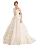 One-Word Shoulder Bra Wedding Dress 2026 New Banquet Photography Wedding Dress Fashion Temperament Wedding Dress HZ0517