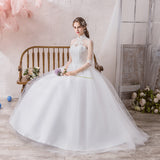 Large-Size High-Waist Long-Sleeved Wedding Dress 2026 New Wedding Dress Solid Color Simple Atmospheric Fashion Trend Yarn HZ0517