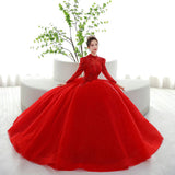 Bridal Main Wedding Dress Princess Phony Dress Chinese Retro Red Heavy Industry Luxury Wedding Dress High-End Wedding Dress HZ0517