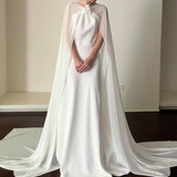 French Light Wedding Dress 2026 New Bride Simple Niche Wedding Morning Robes And Yarn White Tailing Dress HZ0517