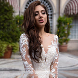 Perspective Light Wedding Dress 2026 New Bridal Thin Simple Lace Sexy Tour Small Tail Soft Yarn HZ0517