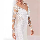 Deep V Fishtail Wedding Sexy Temperament Thin 2026 Summer New Bare Back Soft Yarn Fashion Tweed Body HZ0517