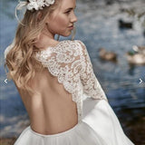 Wedding Bohemian Retro Style Dress Sexy Lace-Back Chiffon Dress HZ0517
