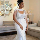 2026 New African New French Sexy Body Repair Kite Thin Bride Fishtail Tail Wedding Dress Spring HZ0517