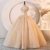 High-End Heavy Industry Champagne Wedding Dress 2026 New Bridal Luxury Wedding Dress New Dress HZ0517