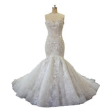 2026 New Lace Long Tailed Brao Fishtail Wedding Slimming Bride Wedding HZ0517
