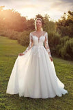 Long-Sleeved Light Wedding Dress 2026 New Bridal Simple Super Fairy Dream Hepburn Bare Back Shot Small Drag Tail Thin HZ0517