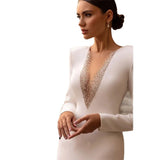 Wedding Bride Fashion Host Evening Dress Party Dinner Dresses HZ0517