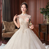 Hepburn Star Retro Main Wedding Dress 2025 New Bridal Women Luxury Dream Tailed Main Wedding HZ0517