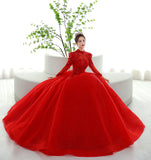 Main Wedding Dress 2026 Bride Princess Chinese Vintage Heavy Industry Luxury Premium Red Wedding Dress Chinese Feng Peng Peng Peng Peng Skirt HZ0517