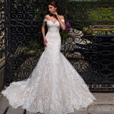 2026 New Temperament Shoulder Bride Slim Thin Tail Wedding Wedding Simple Tail Fishtail Wedding Dress HZ0517
