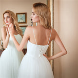 Wedding Dress Bride 2025 New Korean Simple Sling Sen Ling Brigade Shooting Thin Photo Long Light Wedding Dress HZ0517