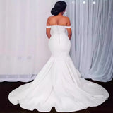 Wedding Dress Shoulder 2026 New Wedding Dress African Bride Wedding Fishtail Wedding Dress HZ0517