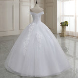 2026 New One-Word Shoulder White Collar Fishtail Thin French Court Style Long Sleeve Small Mid-Rise Wedding Dress HZ0517