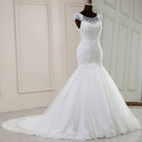 French Wedding Dress 2026 New Japanese And Korean Long-Term Fishtail Lace Temperament Thin White Tail Waistless Sleeveless Wedding Dress HZ0517