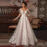One-Word Shoulder Lace Light Wedding Dress Long-Sleeved Temperament High-End Fish Tail Go Out Yarn Light Luxury Small Welcome Engagement Dress HZ0517