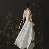 White Simple License Travel Photography Small White Dress French Bridal New Dress Dress Dress Dress Light Wedding Dress HZ0517