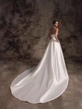 Smear The Chest Thin High-Quality Textured Densate Wedding Dress Tail 2026 New Bridal Fork Simple Temperament Go Out Yarn Light HZ0517