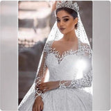 Beautiful Wedding Dress Girl Small Tail French New Lace Long Sleeves Poncho Dress HZ0517