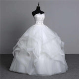 Brass-Repair Wedding Dress 2026 Spring New Thin Korean Style Ponpong Yarn Main Wedding Dress HZ0517