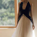 Wedding Dress 2025 New Hepburn Style French High-End Dress Female Bride Toasted Back Pearl Chain High Sense HZ0517