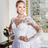 Fishtail Wedding Dress 2026 New Bride Married Long-Sleeved Shoulder Lace Skinny Court Retro Wedding Dress HZ0517