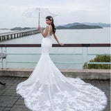 Exploding Sexy Dress Dress Lace Dew Back Deep V Sleeveless Long Tail Evening Dress Woman HZ0517