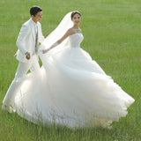 2026 New Breast-Shape Thin Wedding Dress Super Xiansen Wedding Bride Wedding Yarn Travel To Show Thin And Fluffy Skirt HZ0517