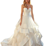 2026 Bride Wedding Dress Net Yarn Hand-Slit Beads Bare Back Light Wedding Dress Neat Fluffy Skirt HZ0517