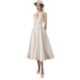 Dress Dress Women's New Autumn Famous French Evening Dress Can Usually Wear A Small White Dress Dress HZ0517