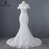 2026 New Elegant Shoulder Sexy Mermaid Wedding Dress Wedding Bridal Dress HZ0517